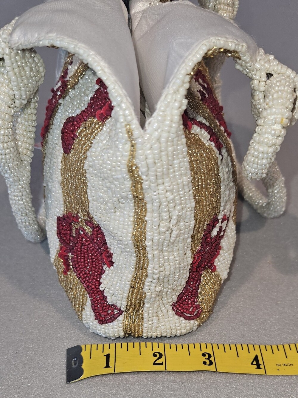 Handcrafted in India Viral Beaded Lobster Bag NWT Coastal Chic Statement Bag - Picture 10 of 16